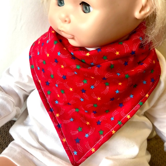 Baby Bandana with Minky-fleece Backing - Picture 1 of 5